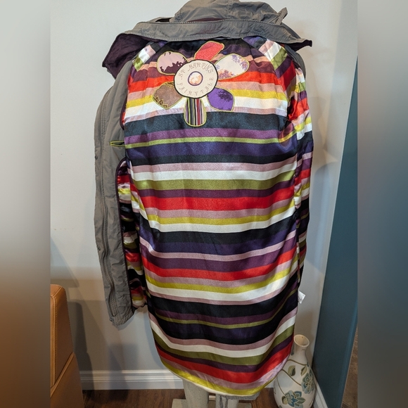 Unique St-Martins Fairy Tale  Scandanavian Cotton Hooded Parka Tan jacket Sz XL - Picture 13 of 15